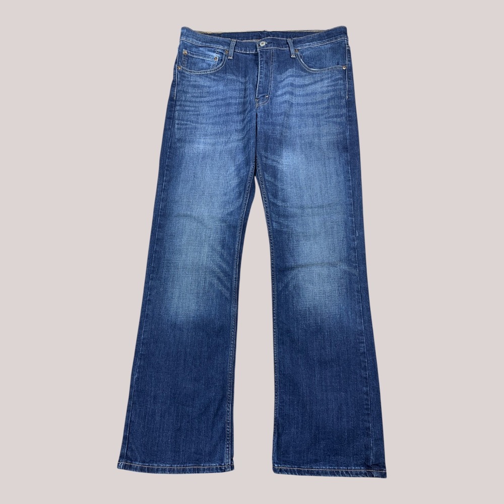 Levi's 527 Jeans Mens 36x34 Blue Slim Bootcut Stretch Denim Cowboy Western